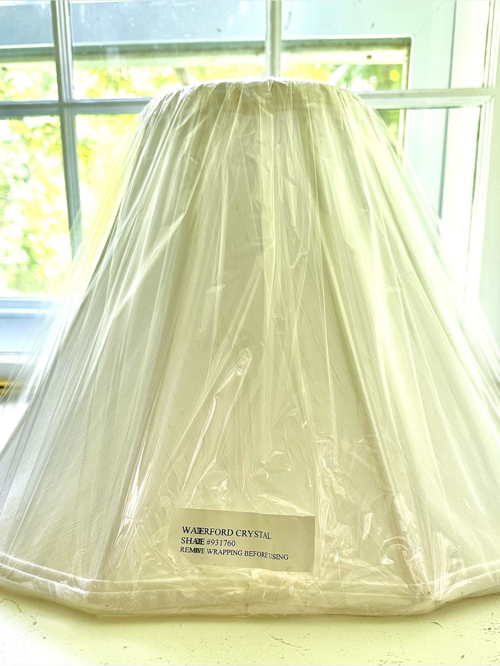 New Waterford Crystal White Lamp Shade